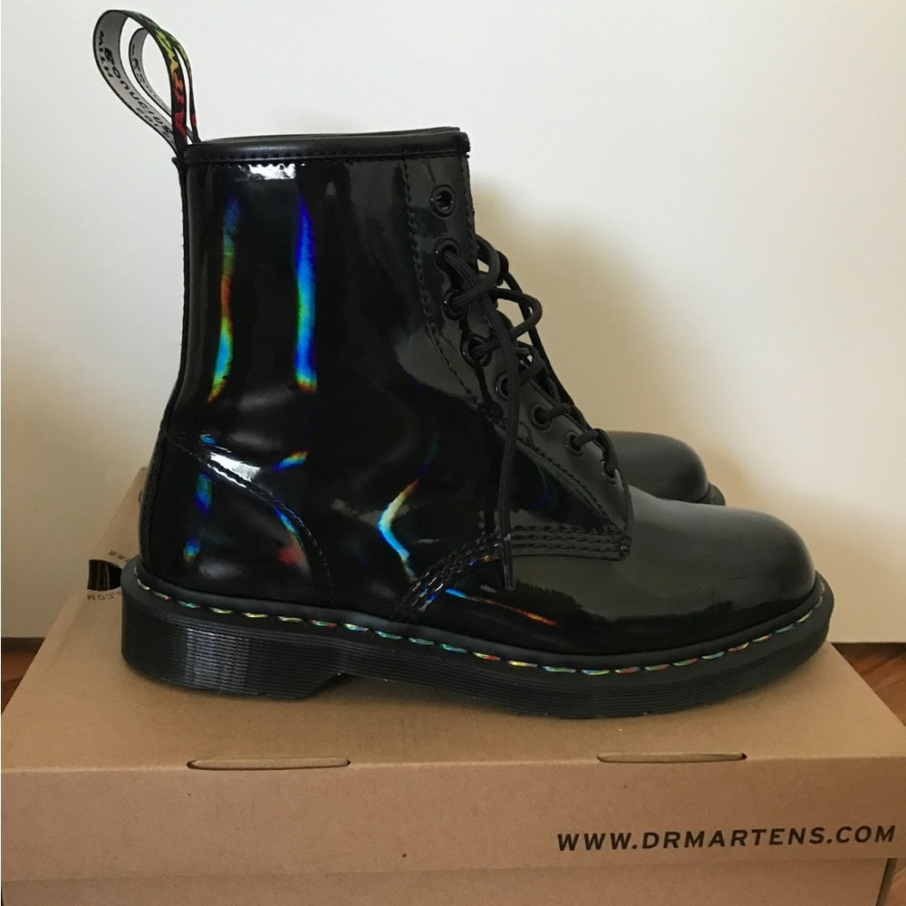 Doc Marten’s Pride collection rainbow boots